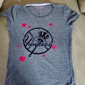 Tee shirt blouse medium by Victoria secret PINK YANKEE FANS